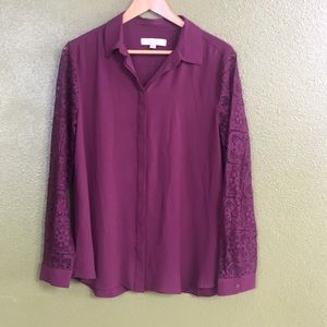 LOFT purple blouse